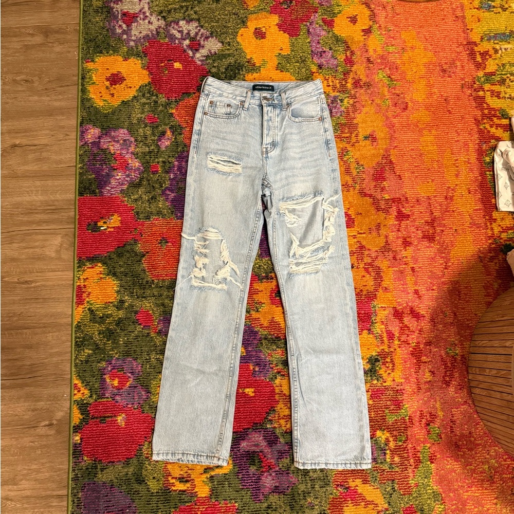 Aeropostale 90’s baggy Distressed Light Blue Women's Jeans